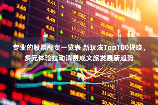 专业的股票配资一览表 新玩法Top100揭晓，多元体验拉动消费成文旅发展新趋势