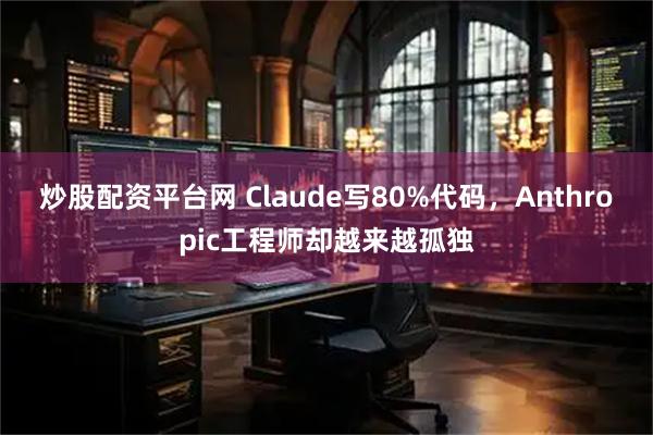 炒股配资平台网 Claude写80%代码，Anthropic工程师却越来越孤独