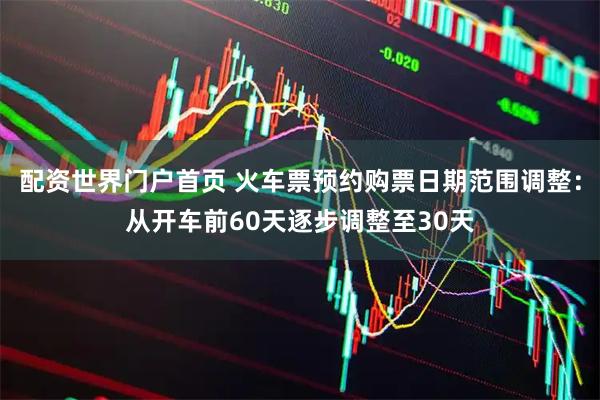 配资世界门户首页 火车票预约购票日期范围调整：从开车前60天逐步调整至30天